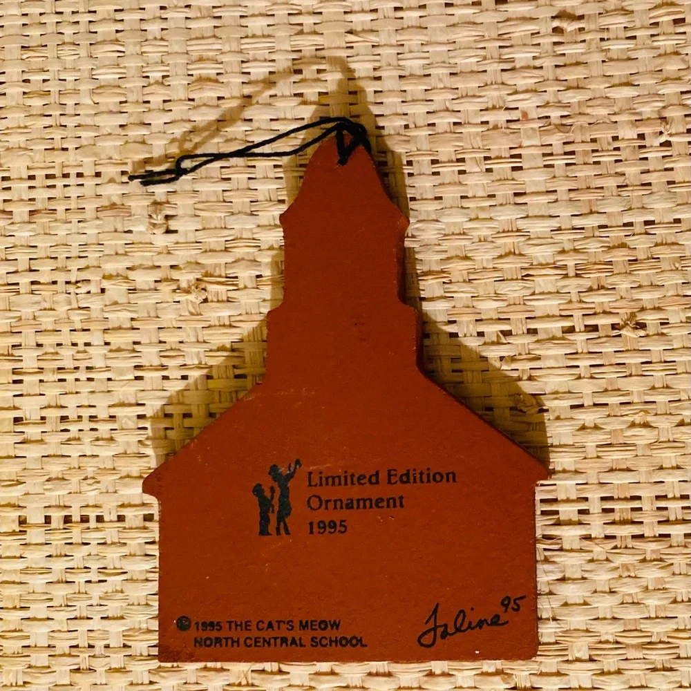 The Cat's Meow Ornament North Central School House ornament